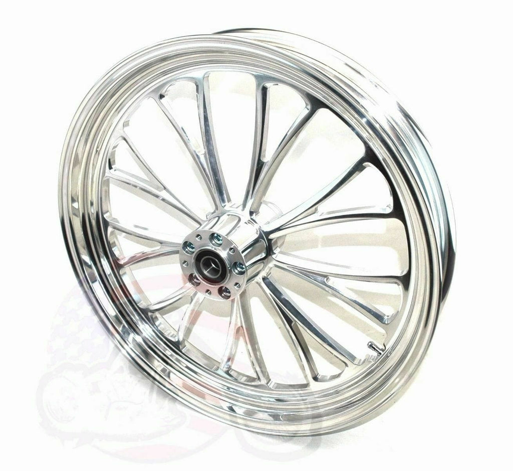 Ultima Wheels & Rims Polished Manhattan 21 X 3.5 Billet Front Wheel Rim Harley Touring 08+ NON-ABS