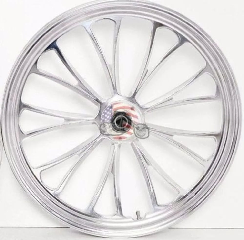 Ultima Wheels & Rims Polished Manhattan 26 3.5 Billet Front Wheel Rim Harley Touring Dual Disc Bagger