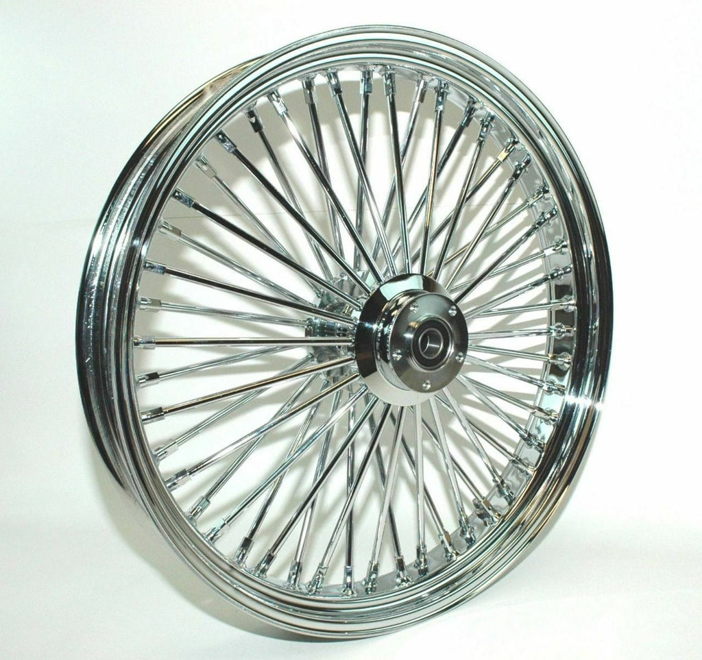 Ultima Wheels & Rims Ultima 48 King Spoke Fat 23 3.5 Front Rim Harley Touring Dual Disc Chrome ABS 08+