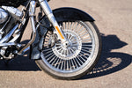 Ultima Wheels & Rims Ultima Chrome 21 3.5 48 Fat King Spoke Front Wheel Rim Harley Touring Dual Disc