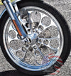 Ultima Wheels & Rims Ultima Kool Kat Polish Billet 21 2.15 Front Wheel Rim Harley Softail Wide Glide