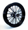 Ultima Wheels & Rims Ultima Manhattan Black Billet Aluminum 18 3.5 Rear Wheel Harley Touring Softail