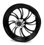Ultima Wheels & Rims Ultima Vortex Black Aluminum 18 3.5 Front Wheel Dual Disc Harley Touring 84-07