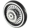 Ultima Wheels & Tire Packages 21 x 3.5 48 Spoke Front Wheel Black Rim Tire Package 08+ Harley Touring DD WW