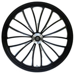 Ultima Wheels & Tire Packages Black Billet Manhattan 21 3.5 Front Wheel Rim BW Tire Package Harley Touring 08+