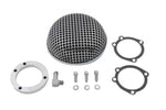 V-Twin Manufacturing Air Filters Mesh Retro Bobber Cafe Racer Chopper Chrome Air Cleaner Filter Harley Sportster