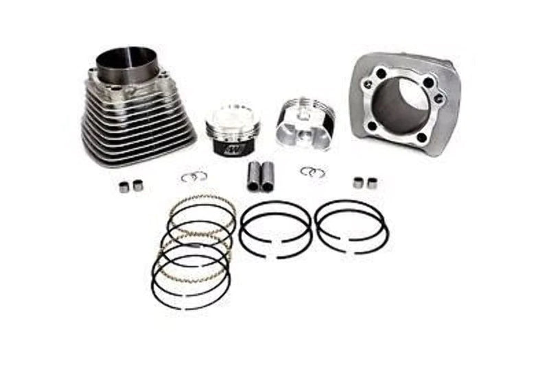 V-Twin Manufacturing Big Bore & Top End Kits Big Bore 1200cc Cylinder Piston Conversion Kit Silver Wiseco 10:1 Rings 1986-03