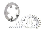 V-Twin Manufacturing Brake Rotors Polished Stainless Custom Enforcer Front Brake Rotor Pair Set 14+ Harley Touring