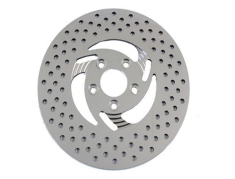 V-Twin Manufacturing Brake Rotors Polished Stainless Steel Razor Rear 11.5 Rotor Brake Disc Harley Softail Dyna XL