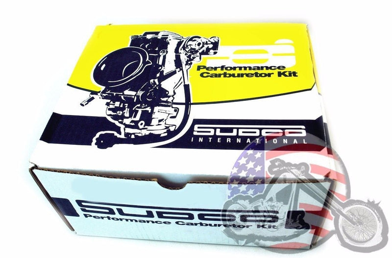 V-Twin Manufacturing Carburetors & Parts Mikuni 38mm Spigot Round Slide Carburetor Carb Kit Harley Ironhead Shovelhead XL