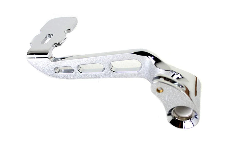 V-Twin Manufacturing Chrome Billet Aluminum Slotted Brake Arm Pedal OE 41600082 Harley Touring 14+