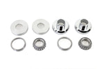 V-Twin Manufacturing Chrome Fork Stem Neck Cups 7/8" 1" Front End Conversion Kit Harley Sportster 45"