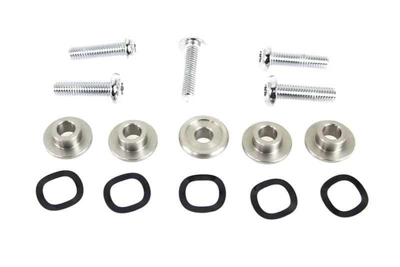 V-Twin Manufacturing Chrome Front Brake Rotor Hardware Bolts Set Enforcer Harley Touring Bagger Wheel