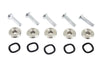 V-Twin Manufacturing Chrome Front Brake Rotor Hardware Bolts Set Enforcer Harley Touring Bagger Wheel