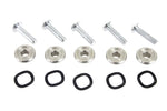 V-Twin Manufacturing Chrome Front Brake Rotor Hardware Bolts Set Enforcer Harley Touring Bagger Wheel