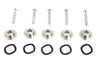 V-Twin Manufacturing Chrome Front Brake Rotor Hardware Bolts Set Enforcer Harley Touring Bagger Wheel