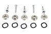 V-Twin Manufacturing Chrome Front Brake Rotor Hardware Bolts Set Enforcer Harley Touring Bagger Wheel