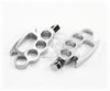 V-Twin Manufacturing Chrome Knuckle Footpegs Pegs Set Pair Male Mount Harley Chopper Bobber Custom XL