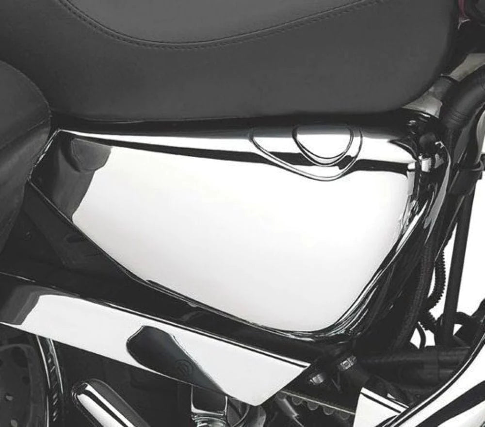 V-Twin Manufacturing Chrome Right Side Oil Tank Cover Panel Harley XL Sportster 883 1200 Iron 04-09