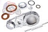 V-Twin Manufacturing Clutch Covers Chrome Outer Primary Cover Hardware Gasket Derby Clutch Kit Harley Panhead 74"