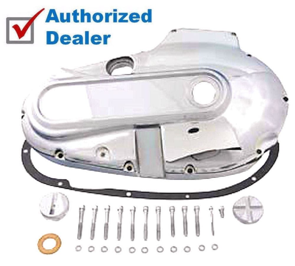 V-Twin Manufacturing Clutch Covers Replica Chrome Primary Cover Kit With Gasket Harley Ironhead Sportster 1971-1976