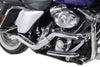 V-Twin Manufacturing Exhaust Systems Chrome High Output 2 into 1 Exhaust Pipe Header Harley Touring Bagger 2007-2016