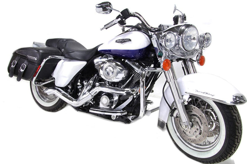 V-Twin Manufacturing Exhaust Systems Chrome High Output 2 into 1 Exhaust Pipe Header Harley Touring Bagger 2007-2016