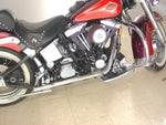 V-Twin Manufacturing Exhaust Systems Chrome True Dual Exhaust Header Pipes Kit System EVO Softail FXST FLST 1995-1999
