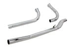 V-Twin Manufacturing Exhaust Systems Paughco Chrome Up Sweep Drag Exhaust Header Pipes Harley Generator Panhead