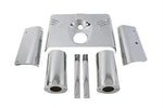 V-Twin Manufacturing Fairings & Body Work 7-Piece Fork Tins Chrome Front End Triple Tree Cover Kit Slider Covers Hardware
