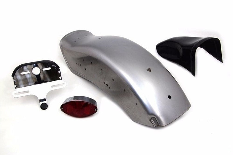 V-Twin Manufacturing Fenders Rear Dyna Softail Style Bobbed Steel Fender Tail light Kit Harley Sportster XL