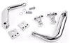 V-Twin Manufacturing Foot Pegs & Pedal Pads Adjustable Highway Foot Pegs Mid Forward Controls Support Kit Harley Sportster