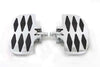 V-Twin Manufacturing Foot Pegs & Pedal Pads Chrome Diamond Mini Floorboards Footrests Footpegs Harley Softail Dyna Sportster