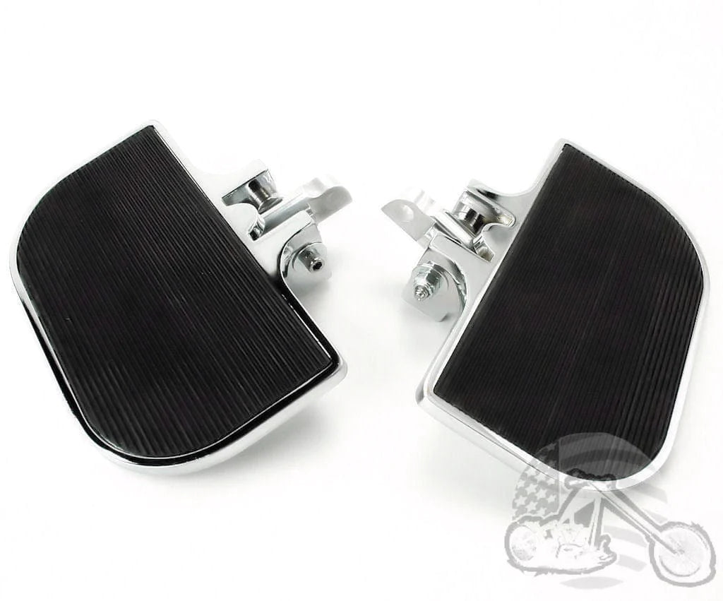 V-Twin Manufacturing Foot Pegs & Pedal Pads Chrome Mini Floorboards Footrests Footpegs Pegs Harley Softail Dyna Sportster XL
