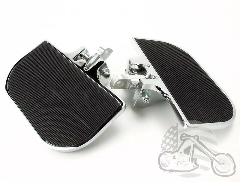 V-Twin Manufacturing Foot Pegs & Pedal Pads Chrome Mini Floorboards Footrests Footpegs Pegs Harley Softail Dyna Sportster XL