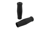 V-Twin Manufacturing Grips Vintage Retro Classic Replica Antique Rubber Black Grips Hand Set 1" Handlebars