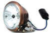V-Twin Manufacturing Headlight Assemblies 4 1/2" 4.5" Brushed Copper Bates Headlight Headlamp Harley Chopper Bobber Custom