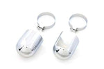 V-Twin Manufacturing Other Body & Frame Chrome Rear Shock Top Cover Dome Style Set Harley Panhead Shovel Ironhead K Duo