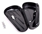 V-Twin Manufacturing Other Body & Frame Gloss Black Oval Right Side Toolbox Tool Box Harley Softail Chopper Bobber