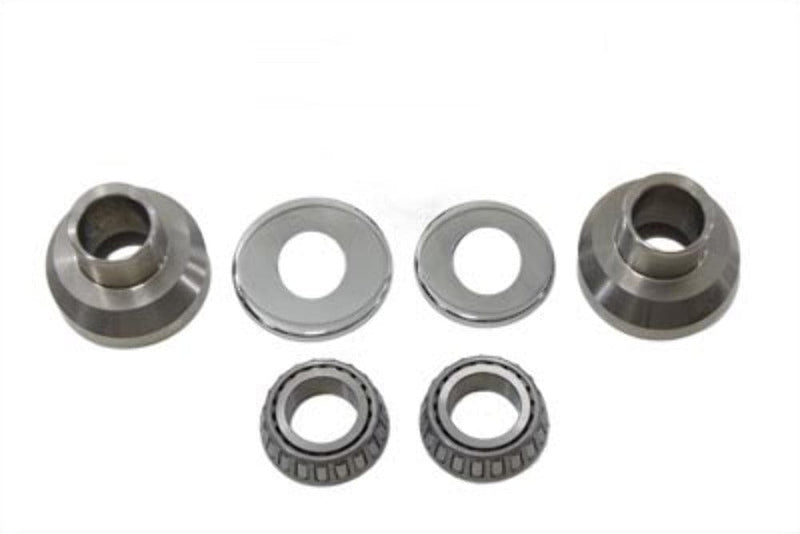 V-Twin Manufacturing Other Body & Frame Stainless Steel 3 Degree Raked 1" Neck Cups Cup Set Kit Harley Big Twin Chopper