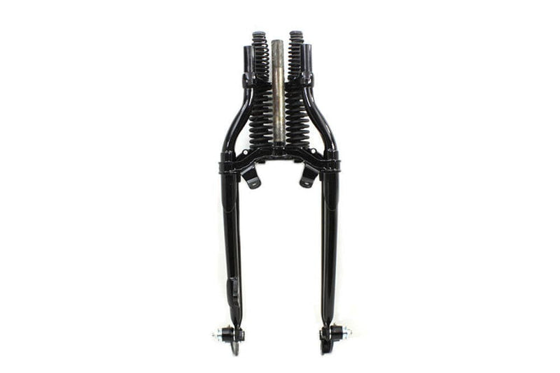 V-Twin Manufacturing Other Brakes & Suspension 18" Inline Black Replica Springer Front Fork Assembly Harley Knucklehead Pan BT