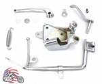 V-Twin Manufacturing Other Brakes & Suspension Chrome Kickstand Kit Jiffy Kick Stand Assembly 2000-2006 Harley Softail Twin Cam