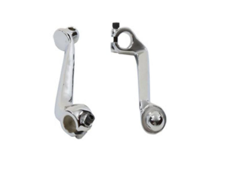 V-Twin Manufacturing Other Brakes & Suspension Replica Chrome Mid Control Splined Foot Peg Mounts Harley Ironhead Sportster XL