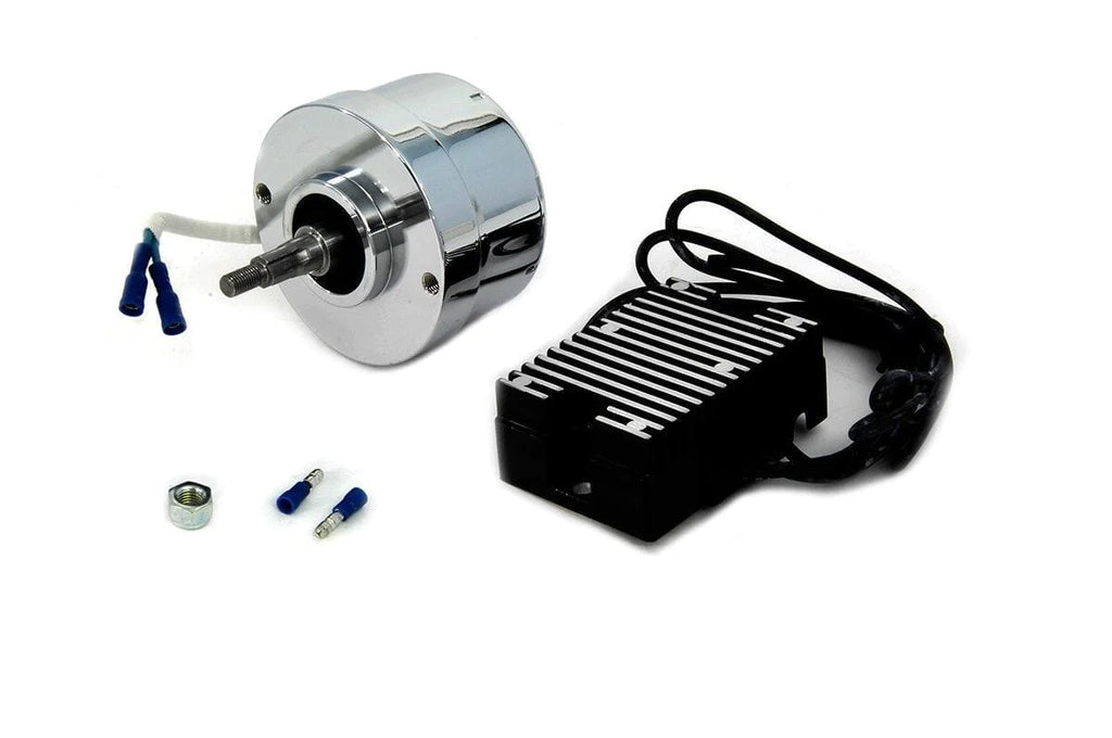 V-Twin Manufacturing Other Electrical & Ignition Chrome Generator Alternator 12 Volt 17 Amp Conversion Kit Harley Ironhead Servi
