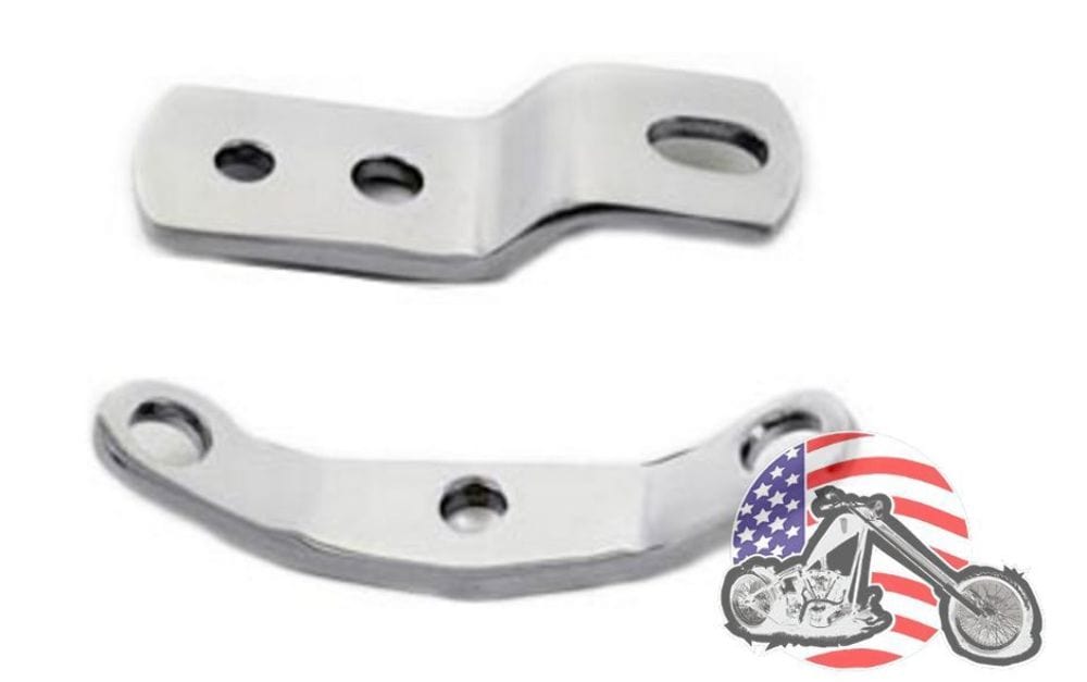 V-Twin Manufacturing Other Engines & Engine Parts Chrome Top Motor Engine Mount 2 Piece Set Kit Harley Ironhead Sportster XL XLH