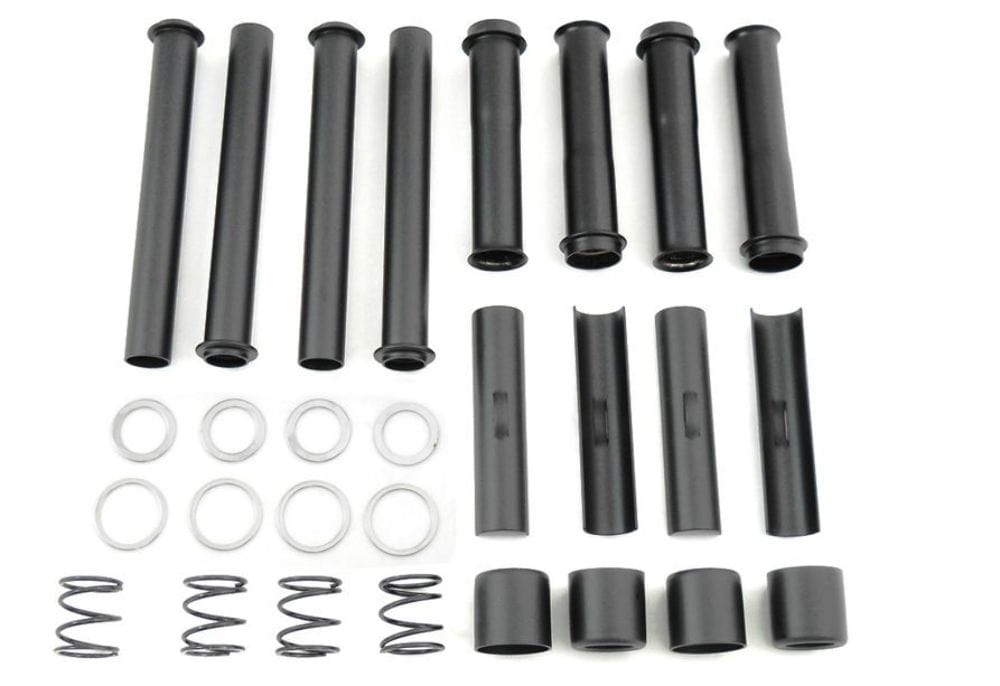 V-Twin Manufacturing Other Engines & Engine Parts Stock Black Pushrod Tube Cover Spring Seal Kit Harley EVO Big Twin Dyna Softail