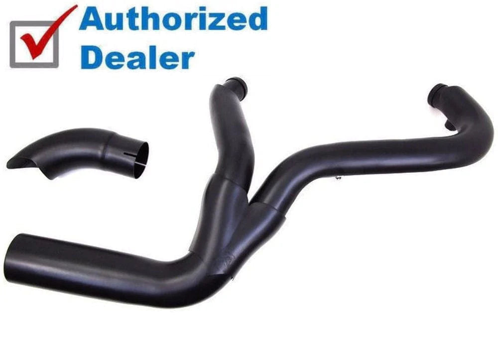 V-Twin Manufacturing Other Exhaust Parts Black High Output 2 into 1 Exhaust Pipe Header Harley Touring Bagger 2007-2016