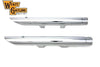 V-Twin Manufacturing Other Exhaust Parts Chrome 2" Down Slash Muffler Slip On Exhaust Set 2014-2021 Harley Sportster XL
