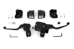 V-Twin Manufacturing Other Handlebars & Levers Black Handlebar Controls Hand Lever Control Kit Single Disc Harley Dyna Softail