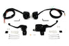 V-Twin Manufacturing Other Handlebars & Levers Black Handlebar Controls Hand Lever Set Control Kit Single Disc Switches Wiring